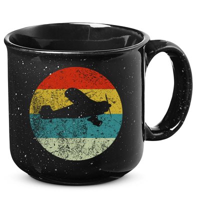 Retro Vintage Plane 15oz Campfire Ceramic Mug