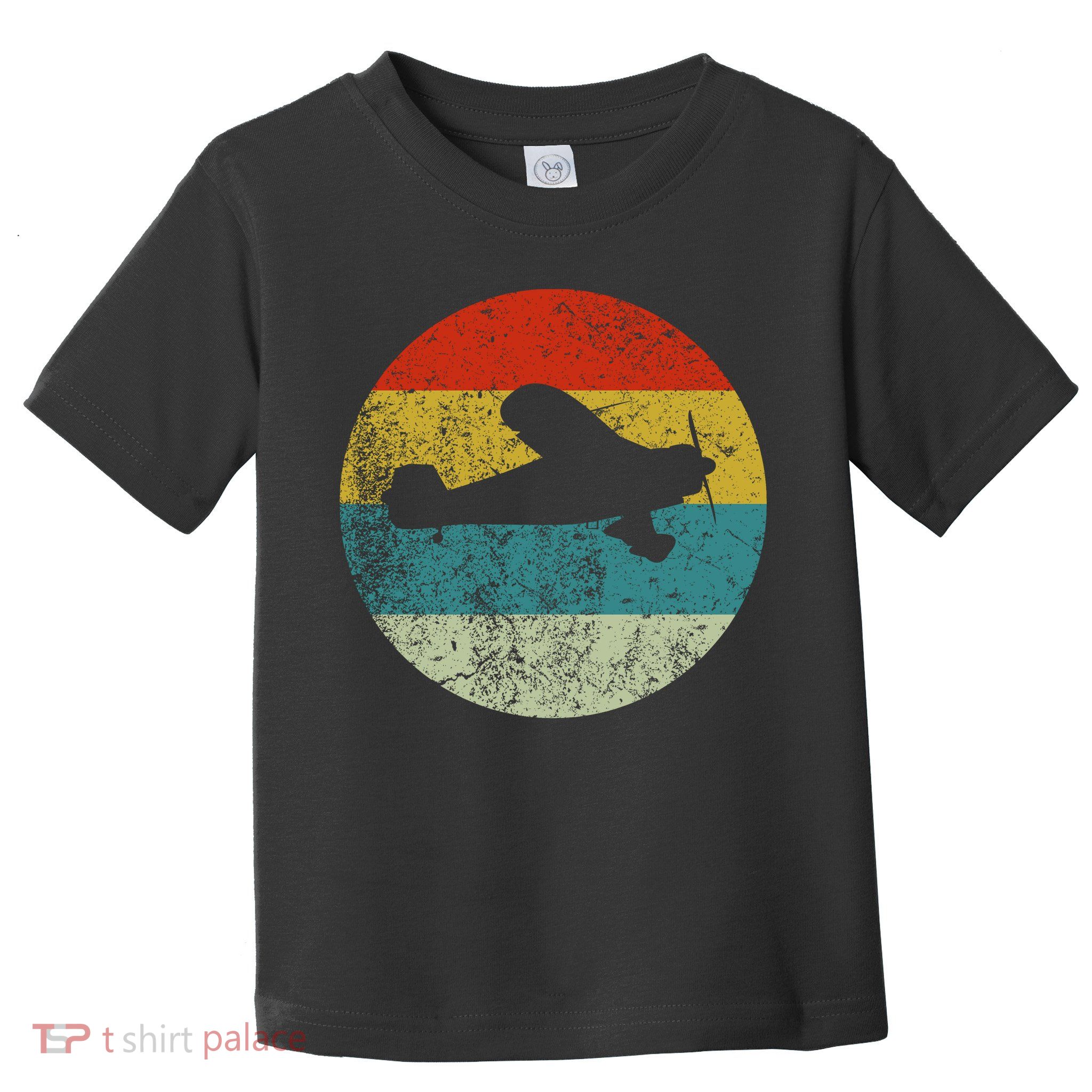 Retro Vintage Plane Toddler T-Shirt