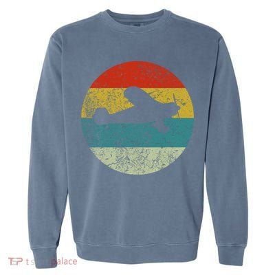 Retro Vintage Plane Garment-Dyed Sweatshirt