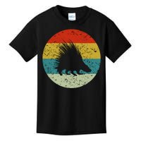 Retro Vintage Porcupine Kids T-Shirt