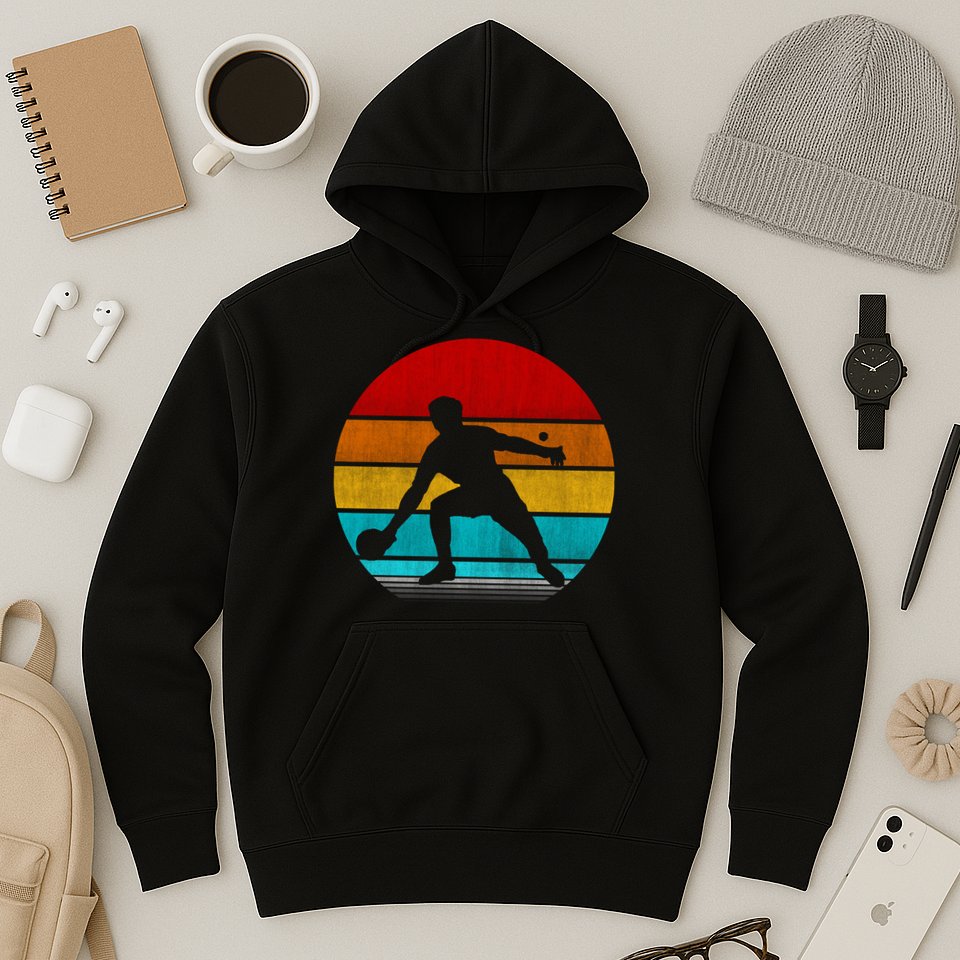 Retro Vintage Ping Pong Hoodie