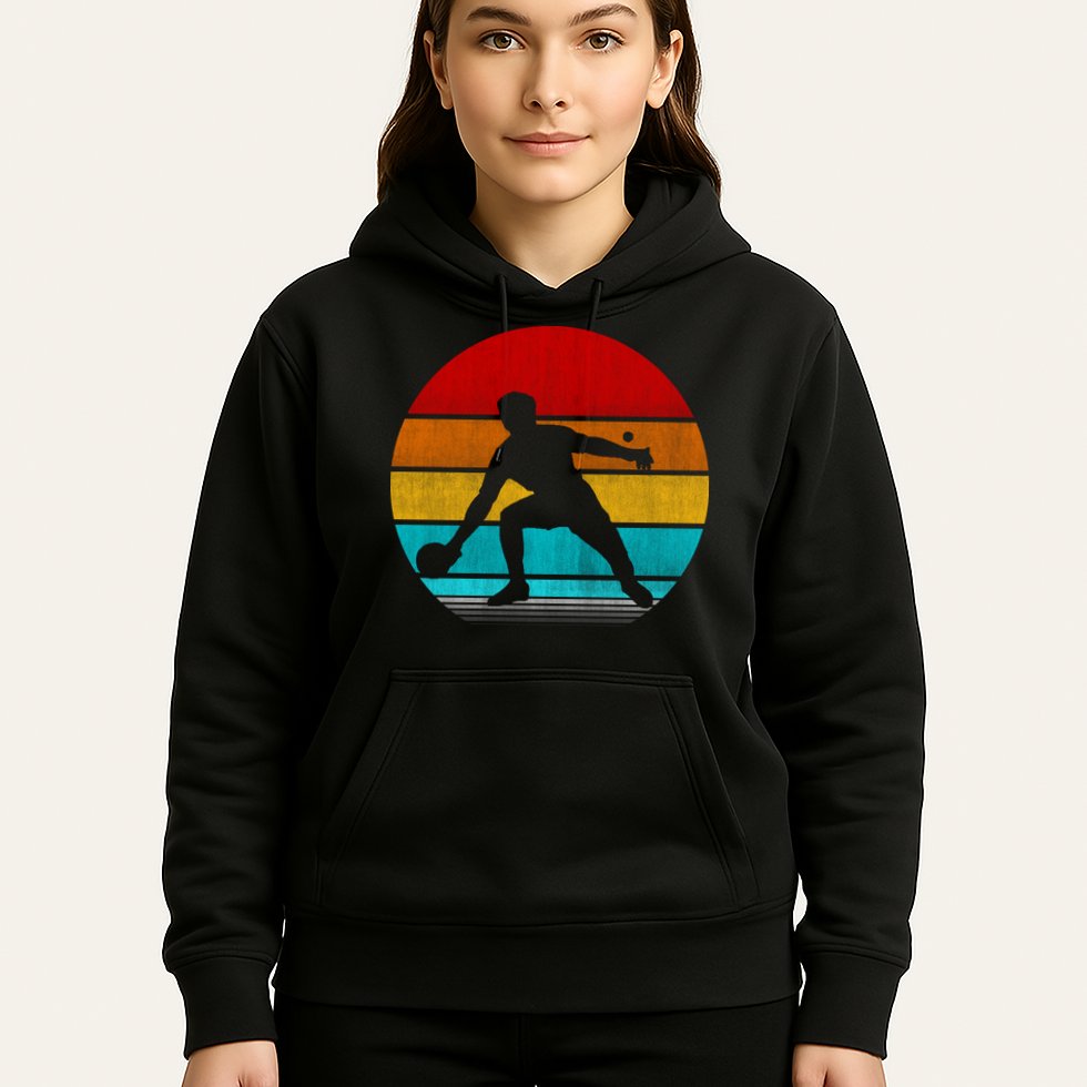 Retro Vintage Ping Pong Hoodie