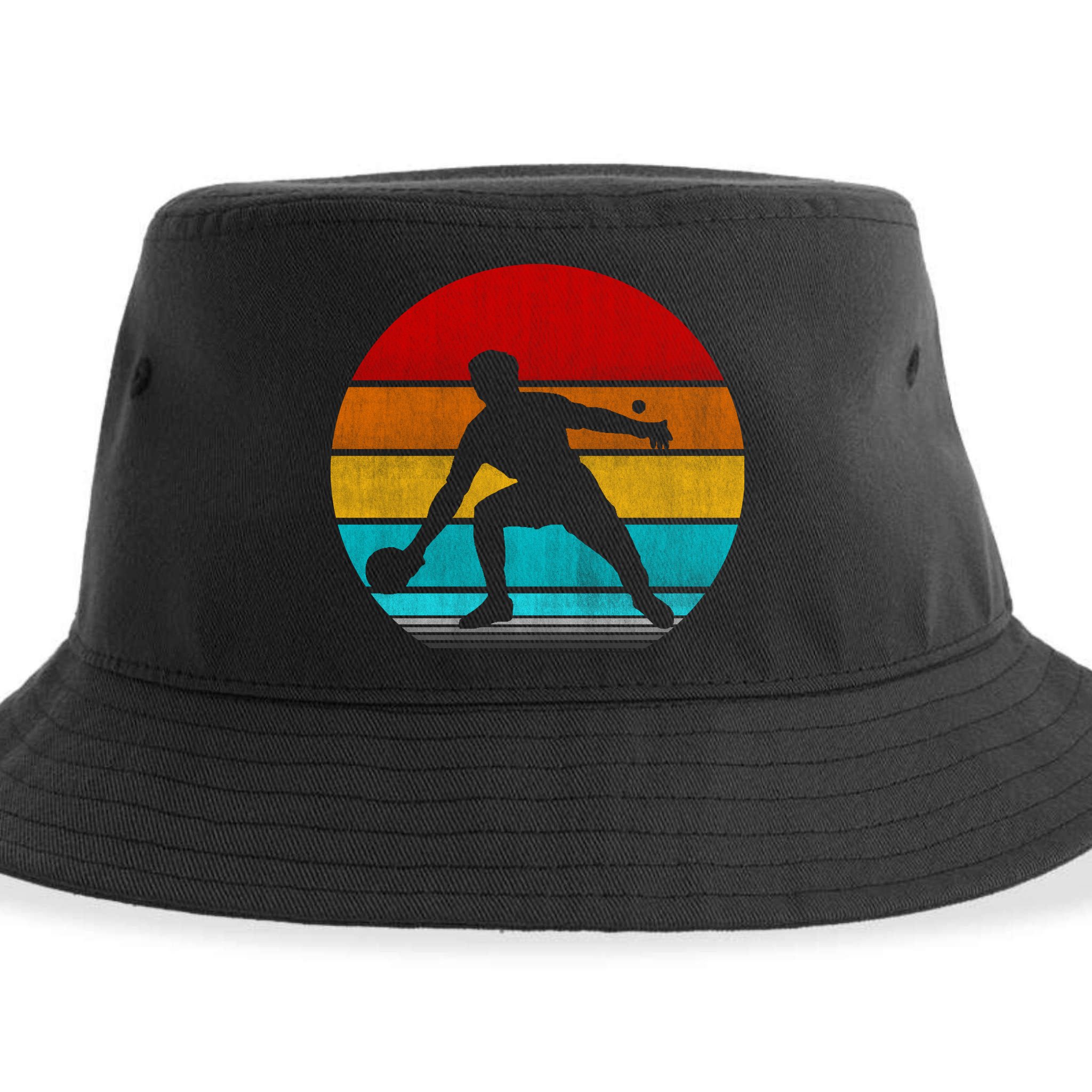 Retro Vintage Ping Pong Sustainable Bucket Hat