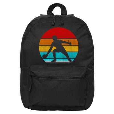 Retro Vintage Ping Pong 16 in Basic Backpack