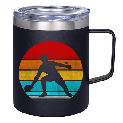 Retro Vintage Ping Pong 12oz Stainless Steel Coffee Mug