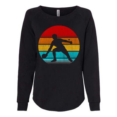 Retro Vintage Ping Pong Womens California Wash Sweatshirt