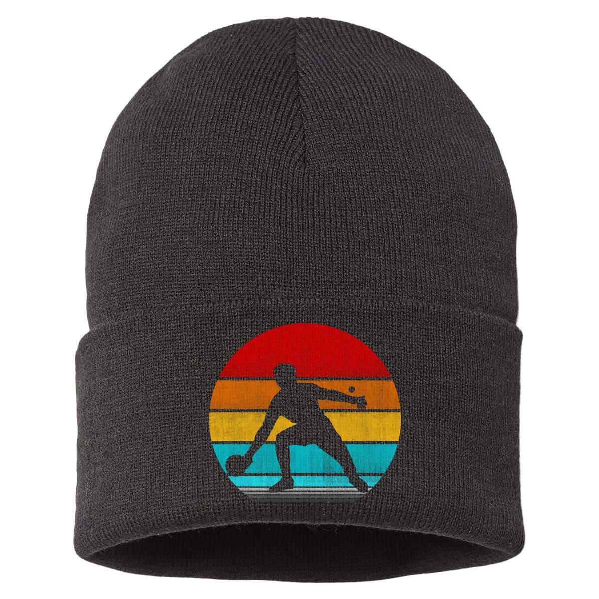 Retro Vintage Ping Pong Sustainable Knit Beanie