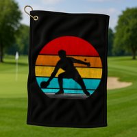 Retro Vintage Ping Pong Golf Towel