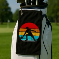 Retro Vintage Ping Pong Golf Towel