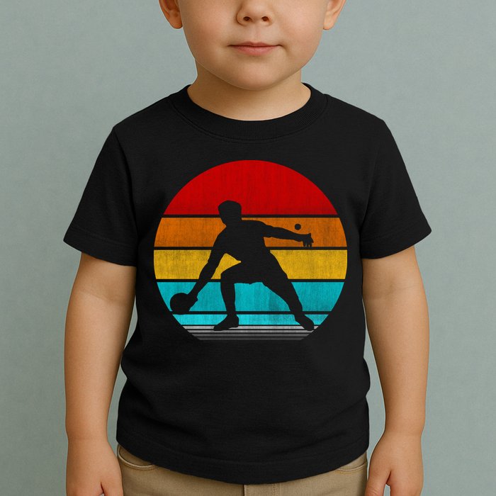 Retro Vintage Ping Pong Toddler T-Shirt