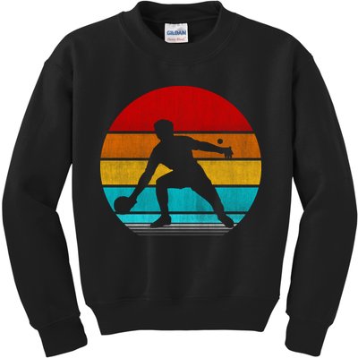 Retro Vintage Ping Pong Kids Sweatshirt