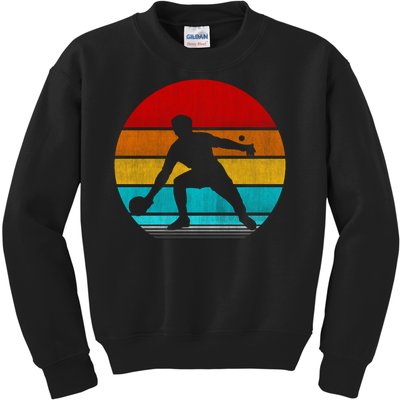 Retro Vintage Ping Pong Kids Sweatshirt