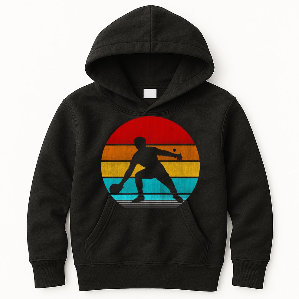 Retro Vintage Ping Pong Kids Hoodie