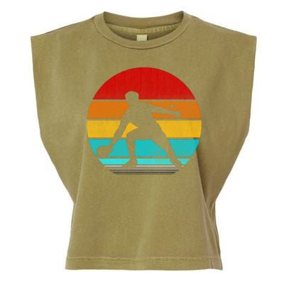 Retro Vintage Ping Pong Garment-Dyed Women's Muscle Tee