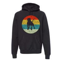 Retro Vintage Pitbull Premium Hoodie