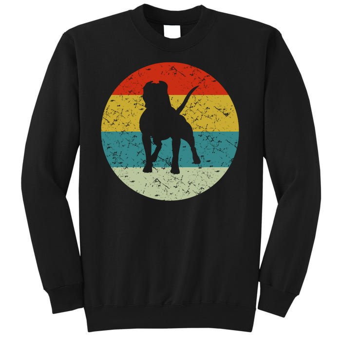 Retro Vintage Pitbull Tall Sweatshirt