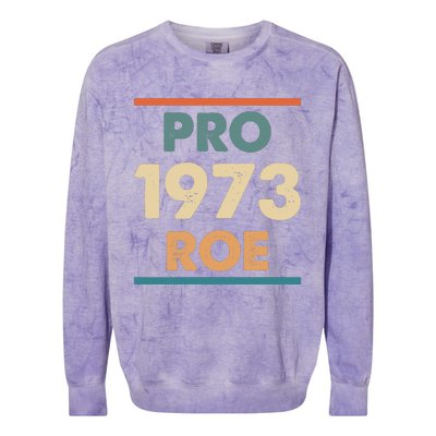 Retro Vintage Pro Roe 1973 T Colorblast Crewneck Sweatshirt