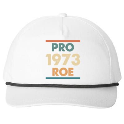 Retro Vintage Pro Roe 1973 T Snapback Five-Panel Rope Hat