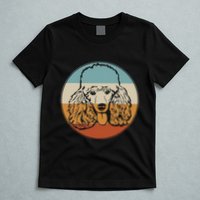 Retro Vintage Poodle Design for Puppy Lover Dog Rescue T-Shirt