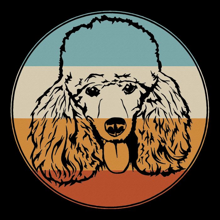 Retro Vintage Poodle Design for Puppy Lover Dog Rescue Poster