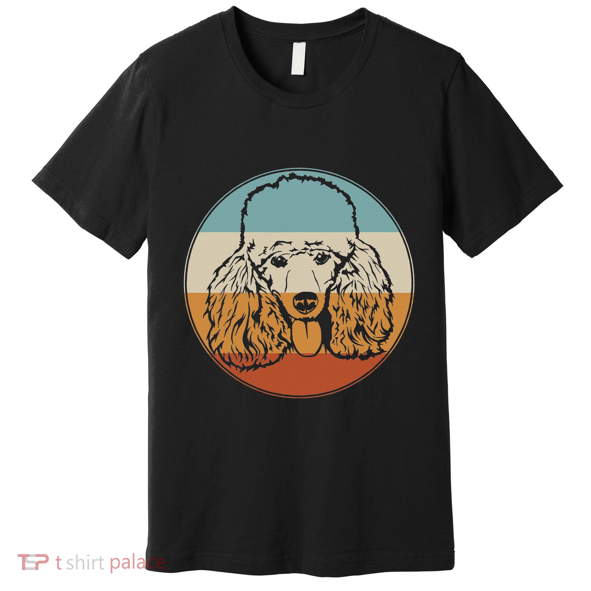 Retro Vintage Poodle Design for Puppy Lover Dog Rescue Premium T-Shirt