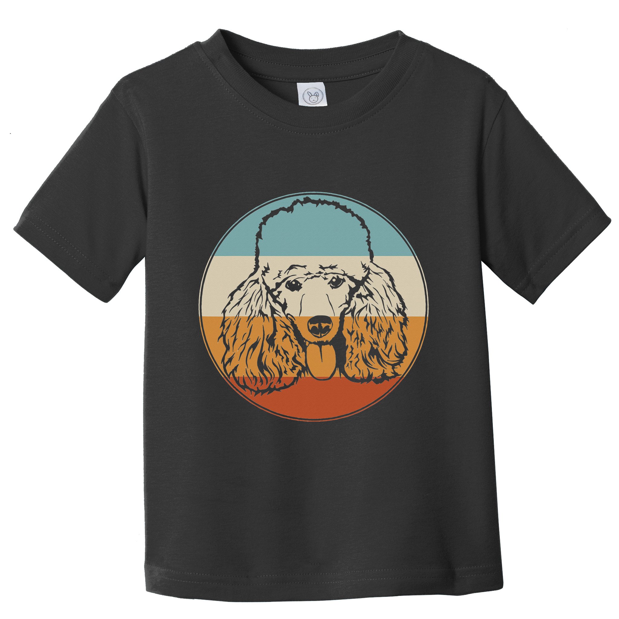 Retro Vintage Poodle Design for Puppy Lover Dog Rescue Toddler T-Shirt