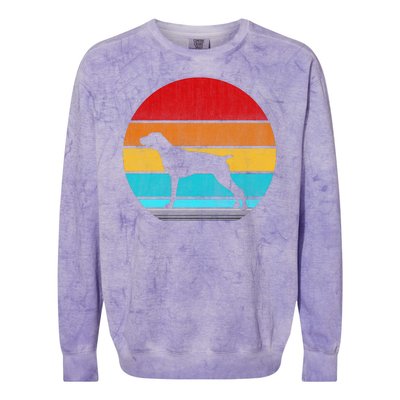 Retro Vintage Pointer Colorblast Crewneck Sweatshirt