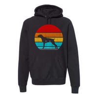 Retro Vintage Pointer Premium Hoodie