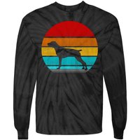 Retro Vintage Pointer Tie-Dye Long Sleeve Shirt