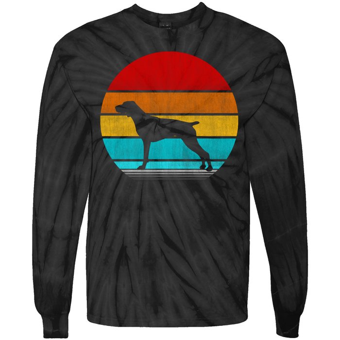 Retro Vintage Pointer Tie-Dye Long Sleeve Shirt