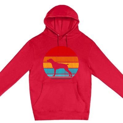 Retro Vintage Pointer Premium Pullover Hoodie