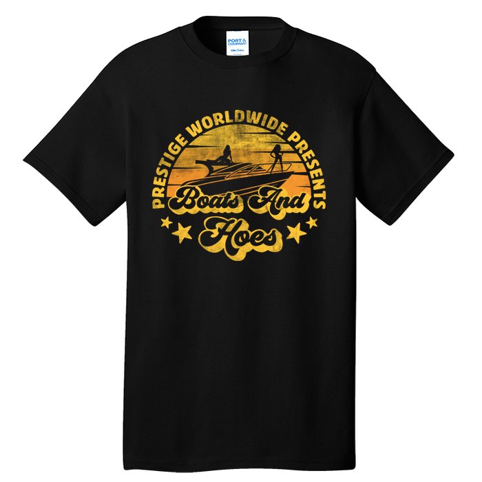 Retro Vintage Prestige Worldwide Boats And Hoes Tall T-Shirt