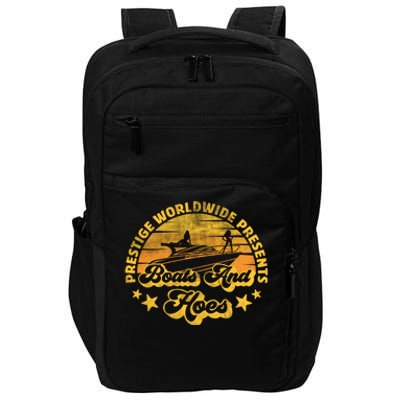 Retro Vintage Prestige Worldwide Boats And Hoes Impact Tech Backpack