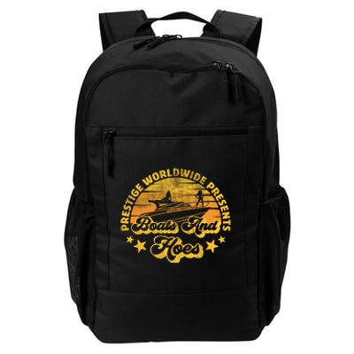 Retro Vintage Prestige Worldwide Boats And Hoes Daily Commute Backpack