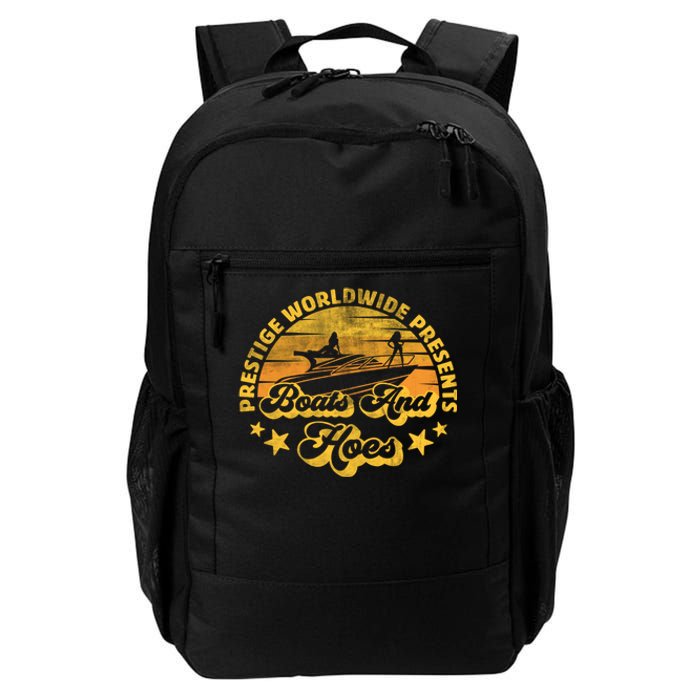 Retro Vintage Prestige Worldwide Boats And Hoes Daily Commute Backpack