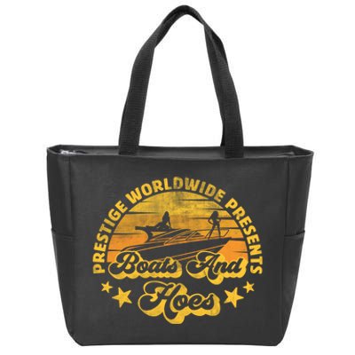 Retro Vintage Prestige Worldwide Boats And Hoes Zip Tote Bag