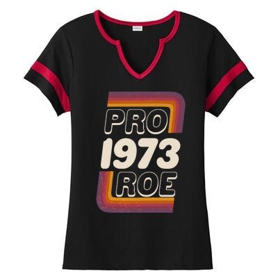 Retro VIntage Pro Roe 1973 Ladies Halftime Notch Neck Tee