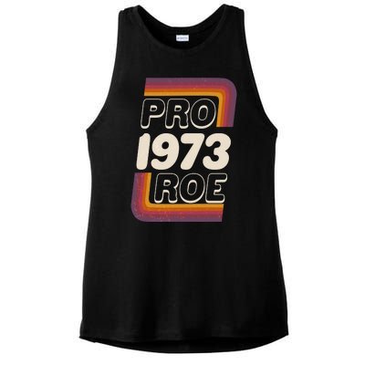 Retro VIntage Pro Roe 1973 Ladies PosiCharge Tri-Blend Wicking Tank