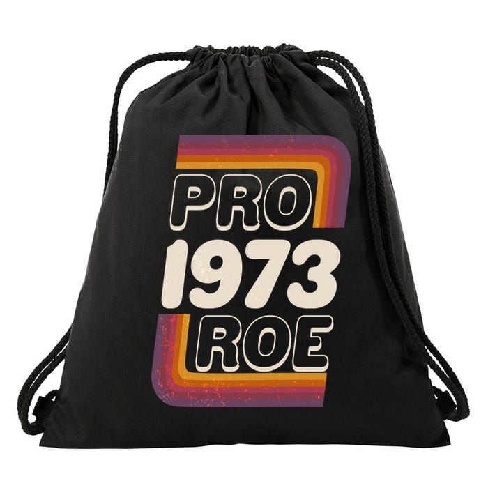 Retro VIntage Pro Roe 1973 Drawstring Bag