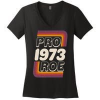 Retro VIntage Pro Roe 1973 Women's V-Neck T-Shirt