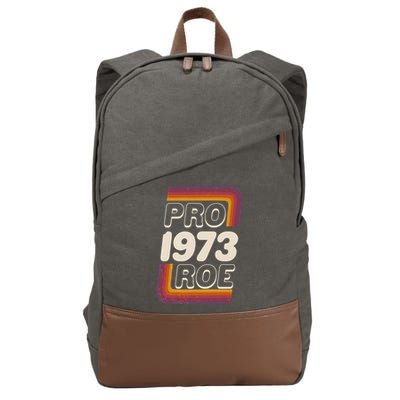 Retro VIntage Pro Roe 1973 Cotton Canvas Backpack