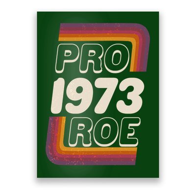 Retro VIntage Pro Roe 1973 Poster