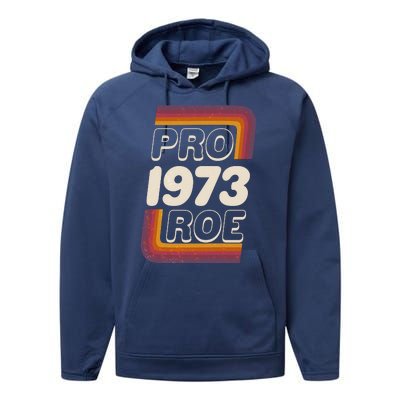 Retro VIntage Pro Roe 1973 Performance Fleece Hoodie