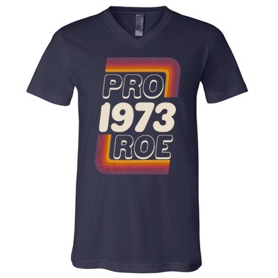 Retro VIntage Pro Roe 1973 V-Neck T-Shirt