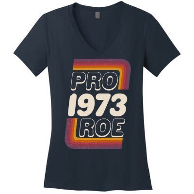 Retro VIntage Pro Roe 1973 Women's V-Neck T-Shirt