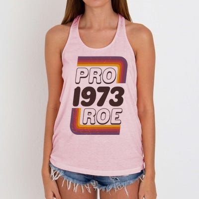 Retro VIntage Pro Roe 1973 Women's Knotted Racerback Tank