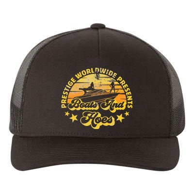 Retro Vintage Prestige Worldwide Boats And Hoes Yupoong Adult 5-Panel Trucker Hat