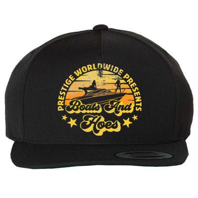 Retro Vintage Prestige Worldwide Boats And Hoes Wool Snapback Cap