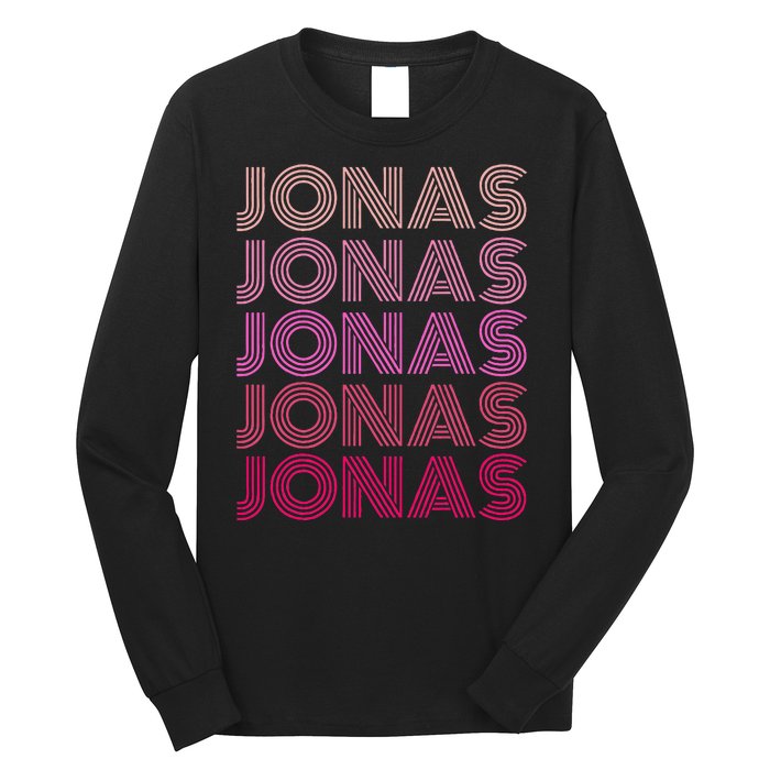 Retro Vintage Pink Jonas Long Sleeve Shirt