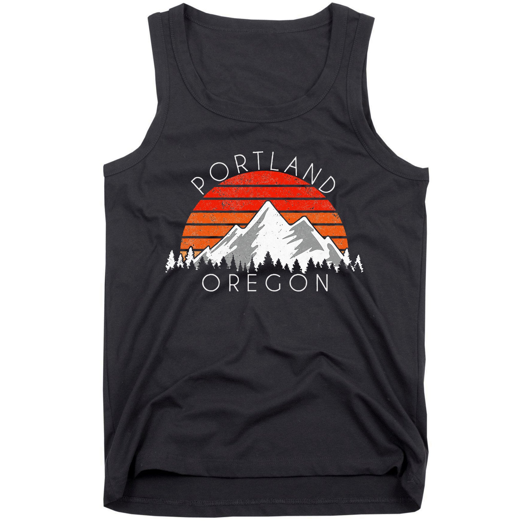 Retro Vintage Portland Oregon Distressed Tank Top